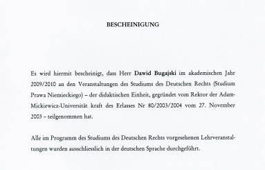 Studium Prawa Niemieckiego