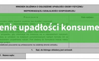 (Polski) Upadłość konsumencka 2016 – jak przebiega i ile kosztuje + wniosek o ogłoszenie upadłości – część 1